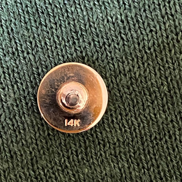 VTG I C.D. Foster I 14K Pink Star Ruby Tie Tac - Picture 4 of 16